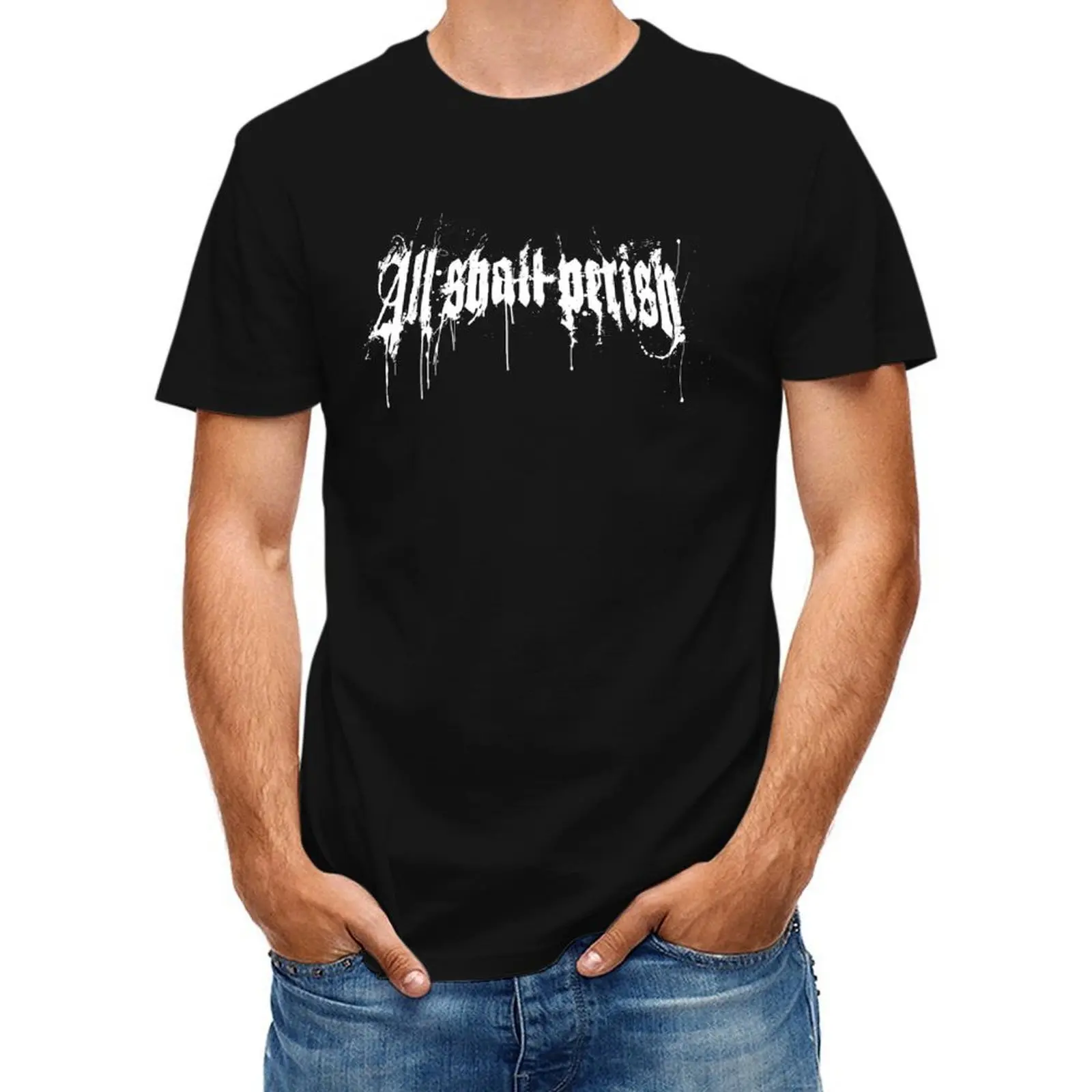 

All shall perish T-Shirt quick drying designer shirts anime clothes vintage anime shirt mens fashion