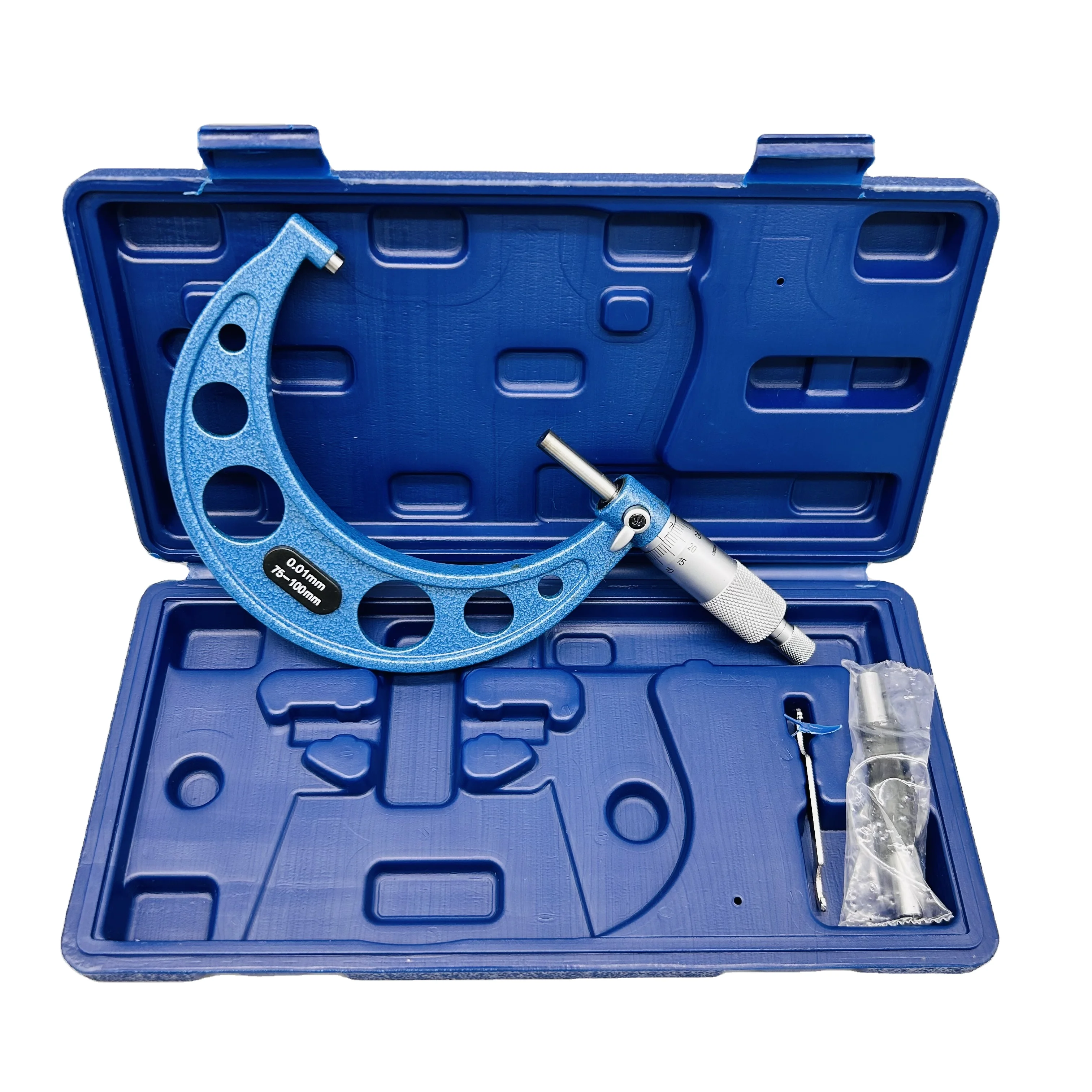 High Quality Steel Outside Micrometer 75-100mm 0.1mm Precision Gauge Measuring Tools