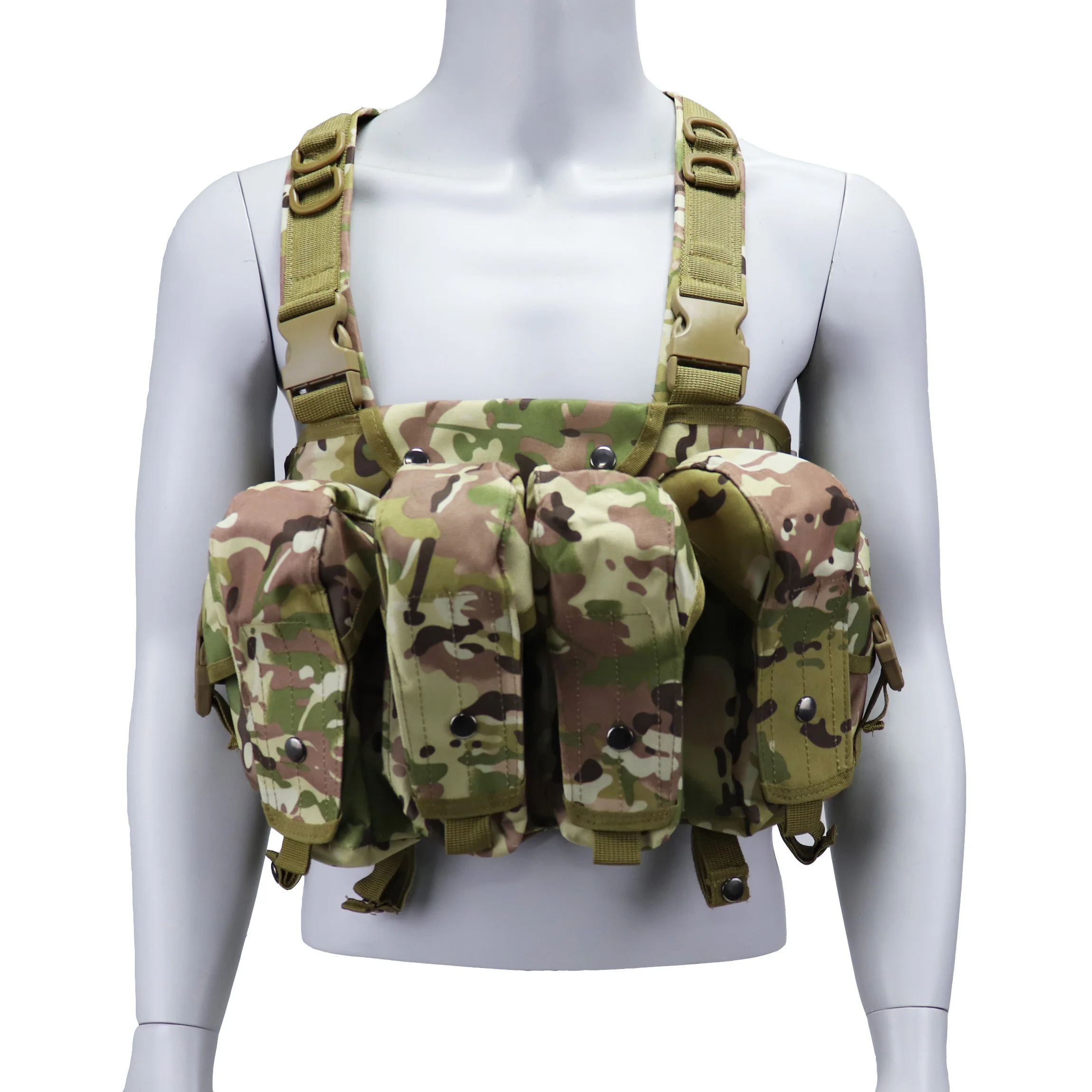 AK47 Molle chest magazine bag chest equipment tactical vest training equipment bag outdoor air gun paintball hunting vest