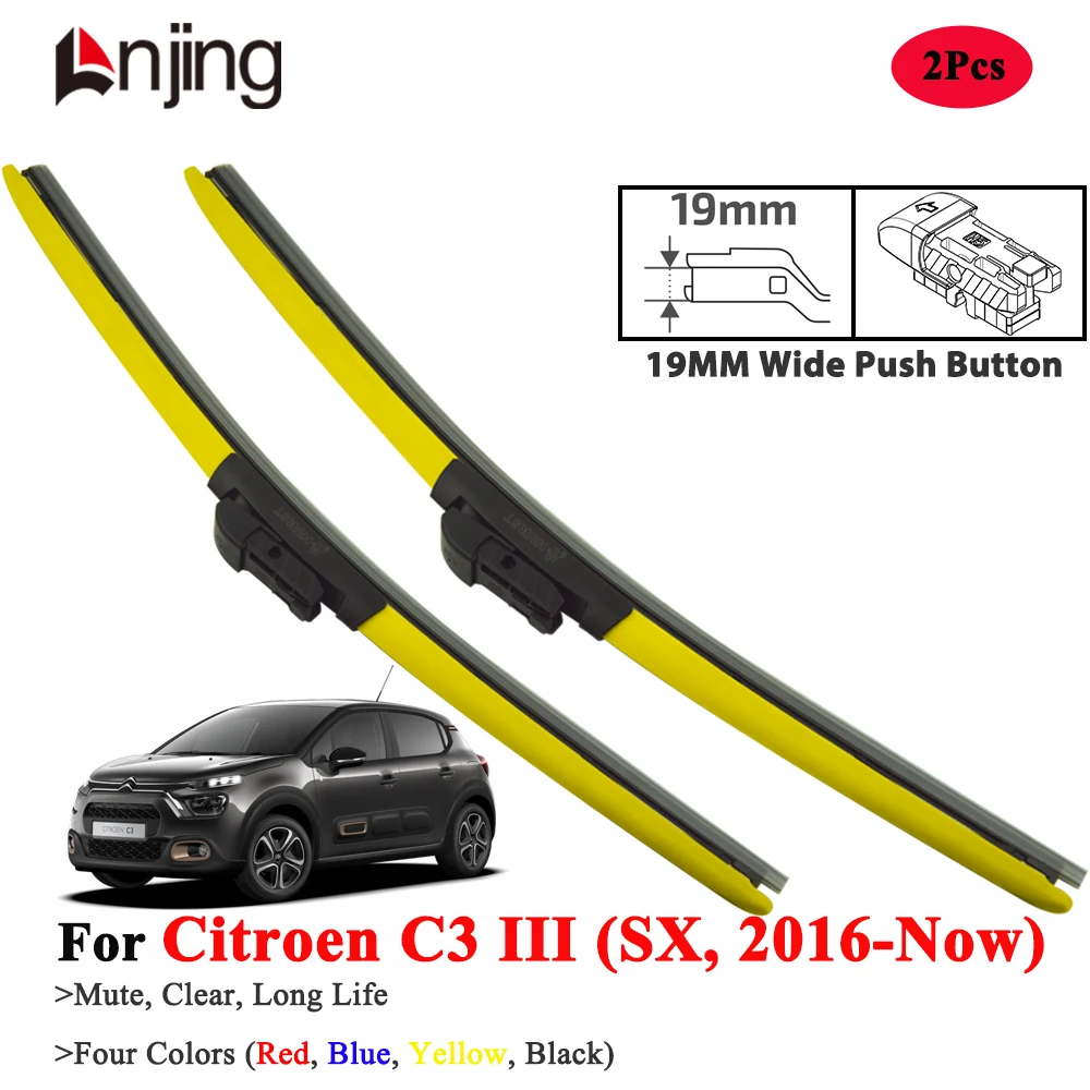 

LNJING Hybrid Car Wiper Blades For Citroen C3 SX 2016-Now