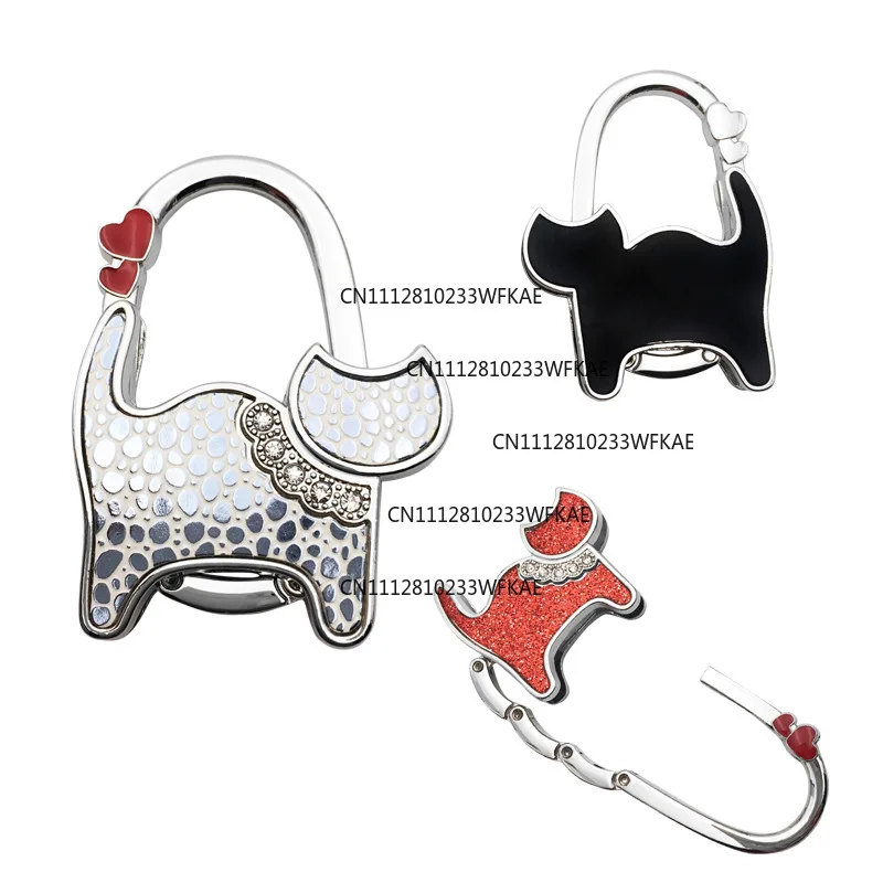Two hearts cat hanging bag hook gift folding table lady hook
