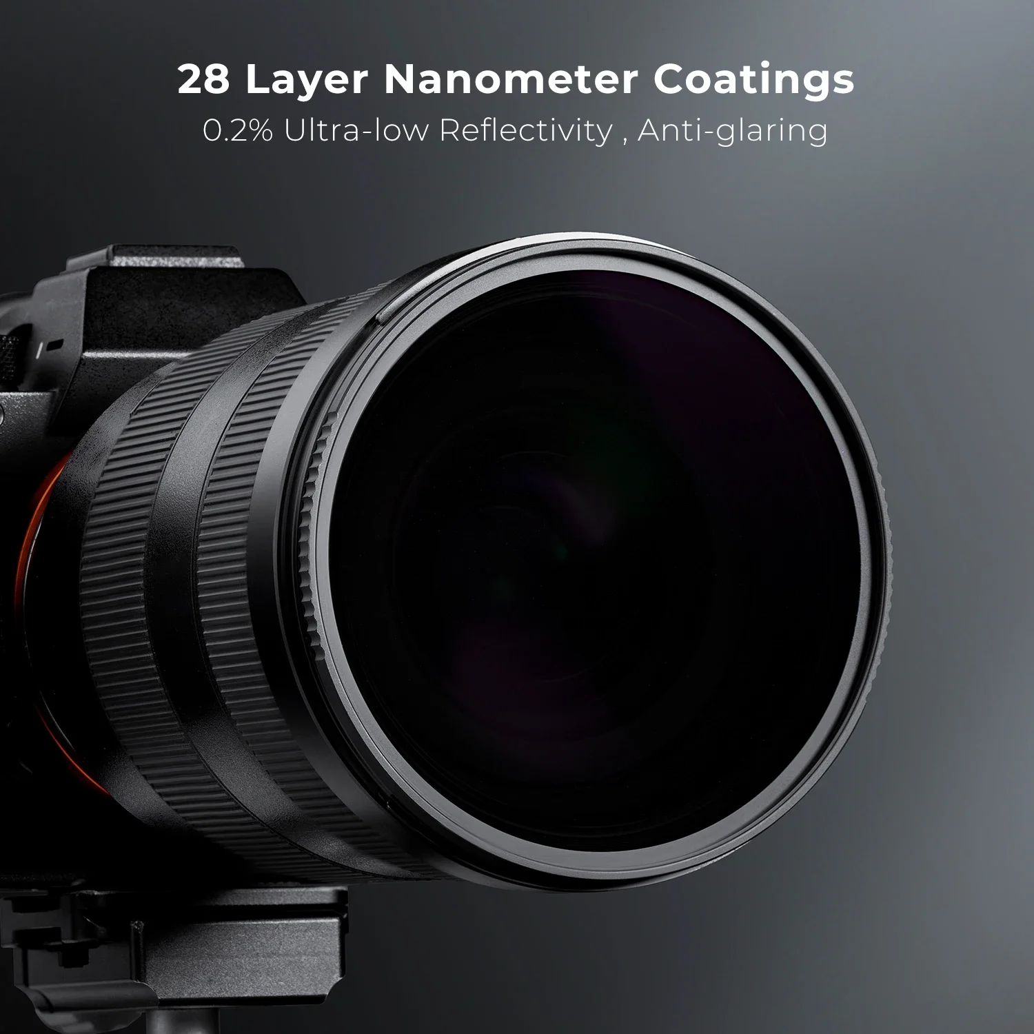 K&F CONCEPT ND100000 16.6 Stops ND Filtr Słoneczny do Obiektywów DSLR Nikon Canon Leica Sony 49mm 62mm 67mm 72mm 82mm 95mm — zdjęcie produktu 3