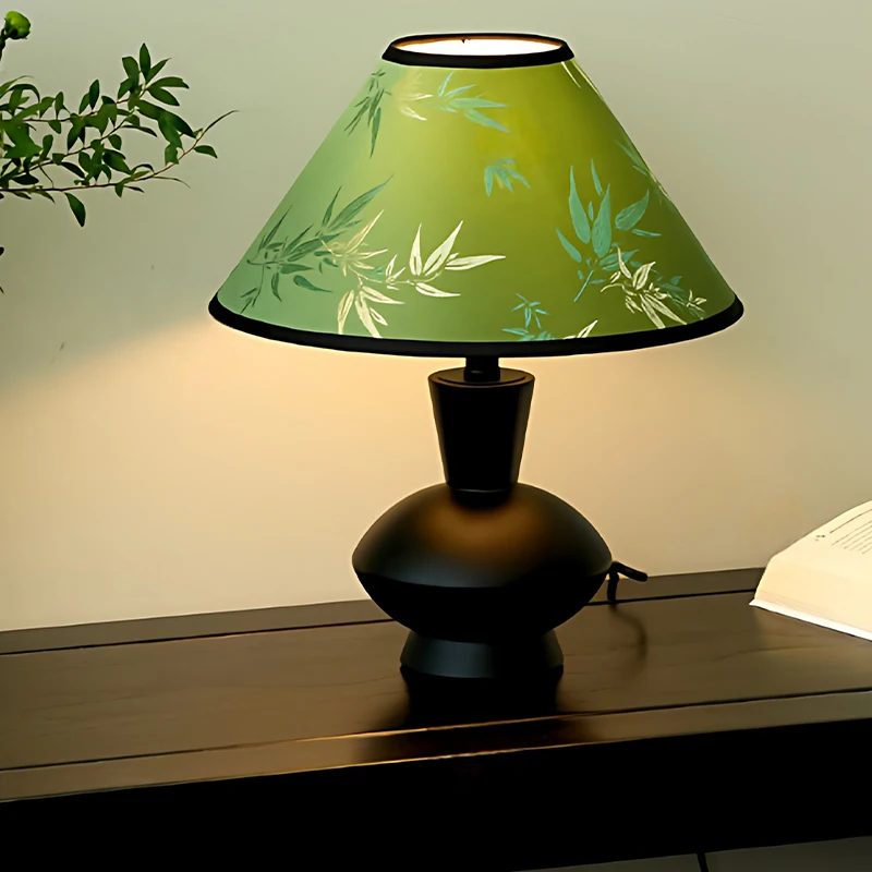 

New Chinese Style Living Room Floor Lamp Shade DIY Replacement Lamp Cover E27 Fabric Home Decor Tabletop Lampshade