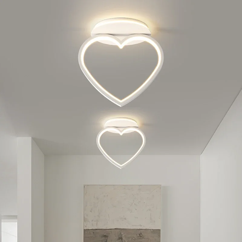 New Creative Star Hallway Light Simple Modern Aisle Light Entrance Hall Lamp Heart Shaped Ceiling Light Foyer Lighting Fixtures