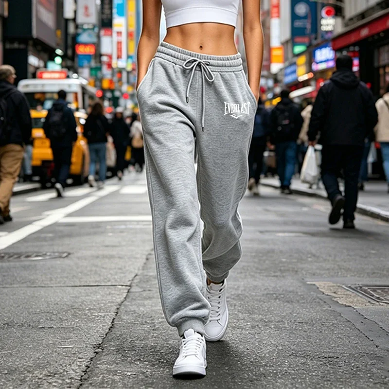 Womens Sweatpants Casual Sports Fitness Pants Outdoors Gym Jogging Woman Clothes Trousers Fashion Baggy Elastic Waist Sportswear