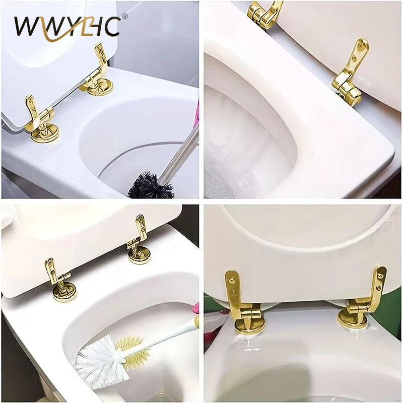 

Петля из цинкового сплава с золотым покрытием для унитаза, подходит для домашнего и гостиничного использования