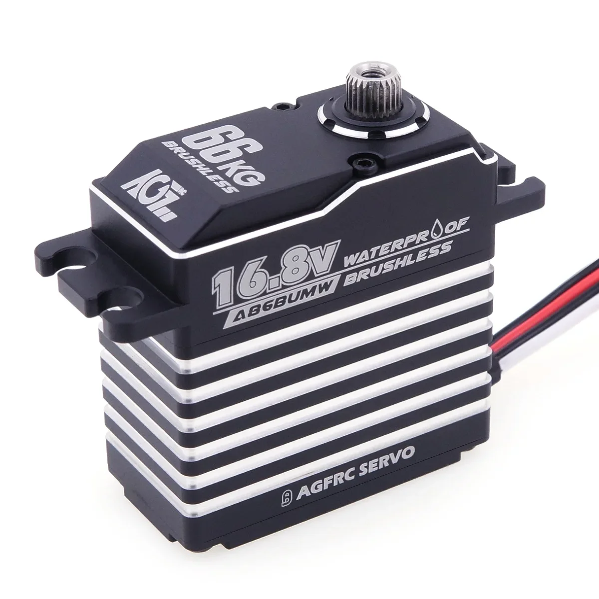 AGFRC A86BUMW 66KG 4S HV Brushless Digital Monster Servo Lipo 16.8V Magnetic Waterproof 0.10Sec Fast Speed  for 1/8 RC Modes