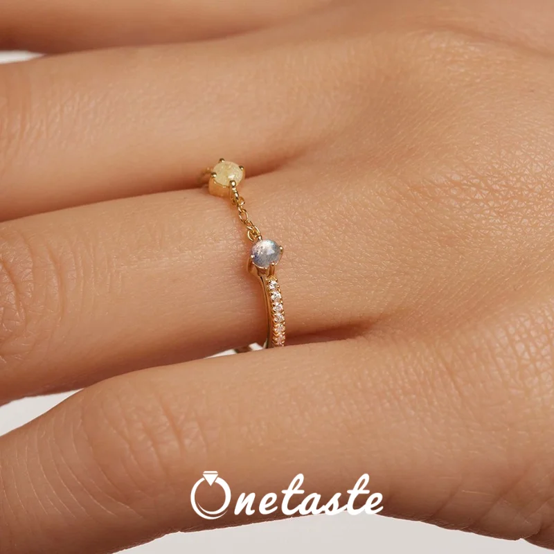 

Кольца-цепочки из стерлингового серебра 925 пробы с блестящими кубическими циркониями для женщин: модные, изящные, тонкие, легкие, многослойные, эффектные кольца, подарок