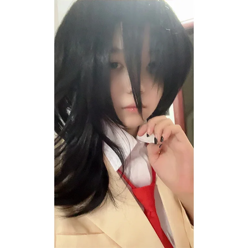 Аниме WataMote Kuroki Tomoko Косплей Парик Термостойкие волосы Ролевая игра Хэллоуин