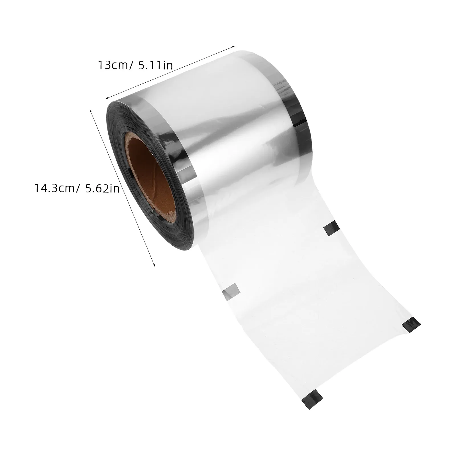 1 Roll Milk Tea Cup Sealing Film Clear Glossy Food Safe Pet Sealing Film for Commercial Cup Sealer Machines Bubble Tea Cafeteria