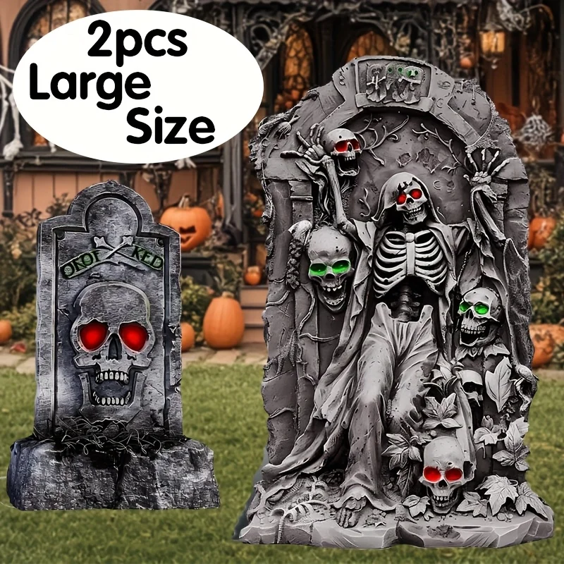 2 شواهد مقبرة الهالوين وعلامات الفناء، منطقة تزيين الفناء الخارجي