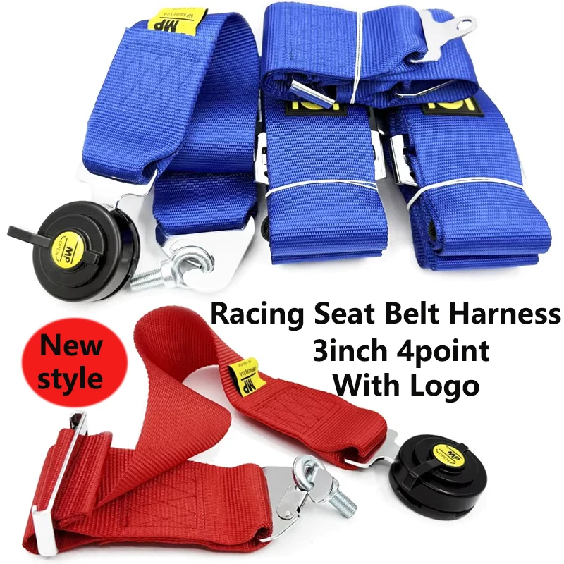New Racing Car Seat Belt Harness with Camlock Quick Release Universal seat belt strap Car Safety Harness Seat Belt with Logo