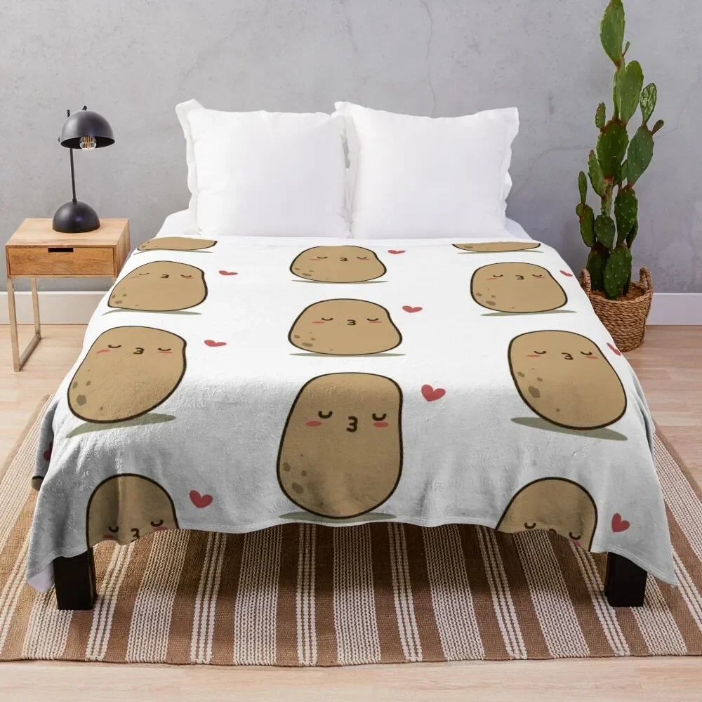 

Kissing Potato Throw Blanket Decorative Throw Winter beds Blankets