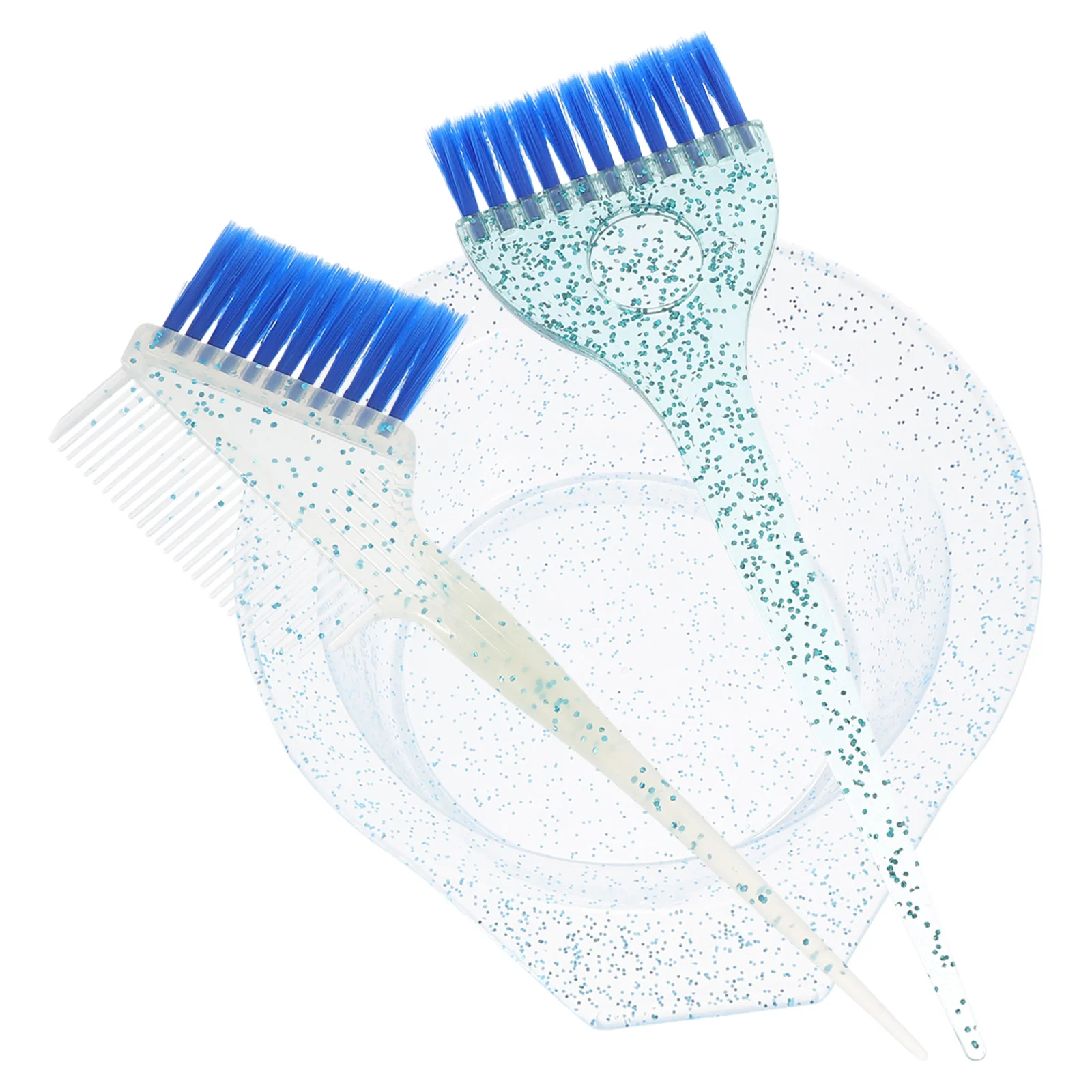 

1 Set Hair Dyeing Brush Bowl Kit Reusable For Salon Home Use Hair Coloring Mixing Tool Flexible Bristles Easy Clean Tinting