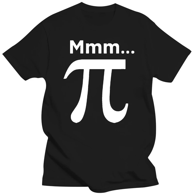 Mmm Pi - Mens T-Shirt - Maths - Geek - Nerd - 10 Colours - Free UK P&PMans Unique Cotton Short Sleeves O-Neck T Shirt