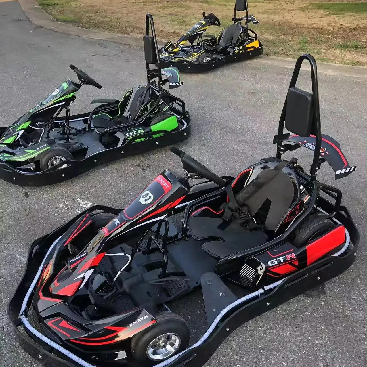 Adult High-Speed Off-Road Go-Kart 196cc 4-Stroke 6.5HP High-Torque Motor with Hydraulic Brakes for Outdoor Adventure