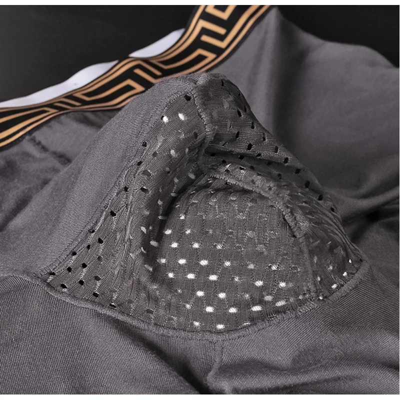 الملابس الداخلية للرجال مشروط كيس الصفن دعم ملخصات بندقية كريماستر بندقية رصاصة حقيبة منفصلة الحرير تنفس #6