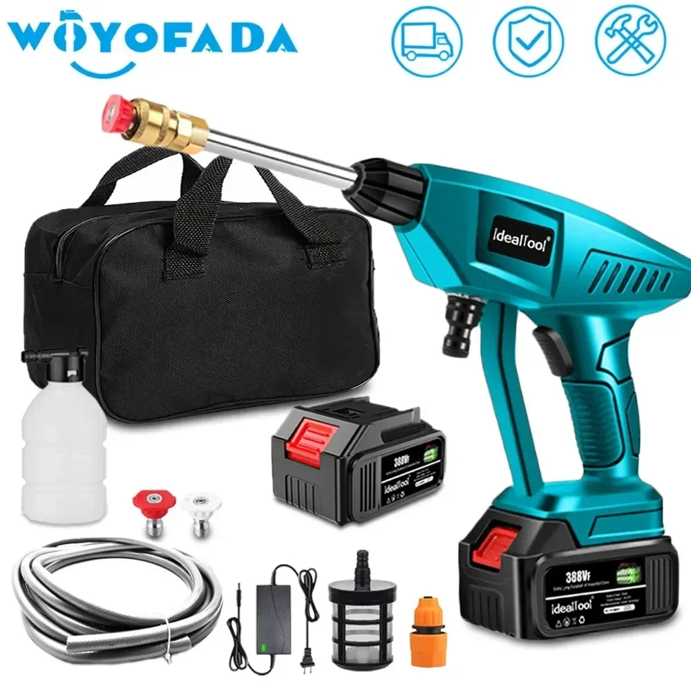 

Wireless High Pressure Car Wash Water Spay Gun Portable High Pressure Washer Foam Generator With Toolbag for Makita 18V Battery