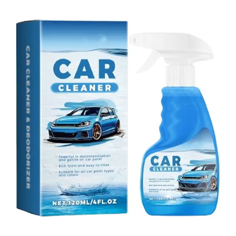 Car Interior Stain Removal Cleaner 120 Ml Auto Interior Household Cleaners Multifunctional Foam Maintenance Wash Car For Home