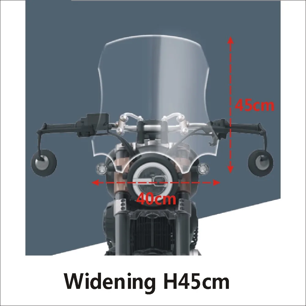 

Для BENDA Chinchilla 300, расширенное лобовое стекло, переднее лобовое стекло, ретро-модификация, мотоцикл для путешествий, плюс высокое лобовое стекло