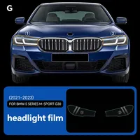 PFCC PPF TPU Headlight for BMW 5 Series G30 M Sport 2021 2022 2023 Paint Protection Film Precut Car Clear Bra Transparent