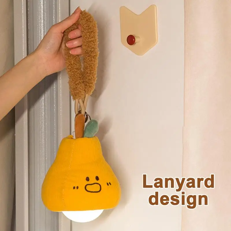 Cute Pear atmosphere night light bedside small chandelier bed curtain interior decorative light dormitory bed hanging table lamp