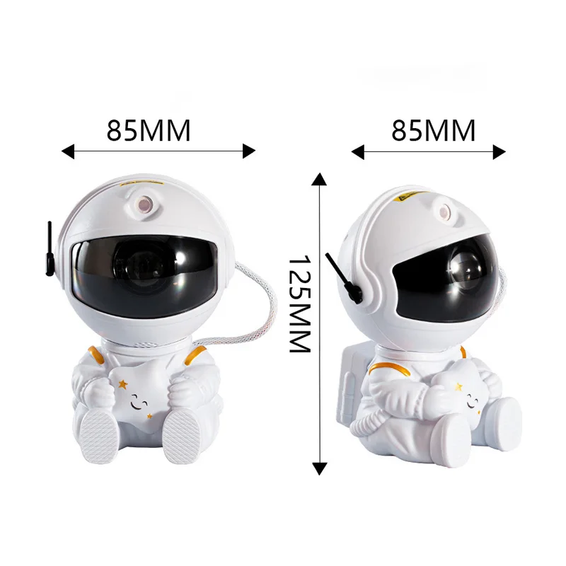Astronaut Galaxy Projector Night Light White Holding Star, Stars Projectors Lamp for Kids Bedroom, Space Decor & Gift