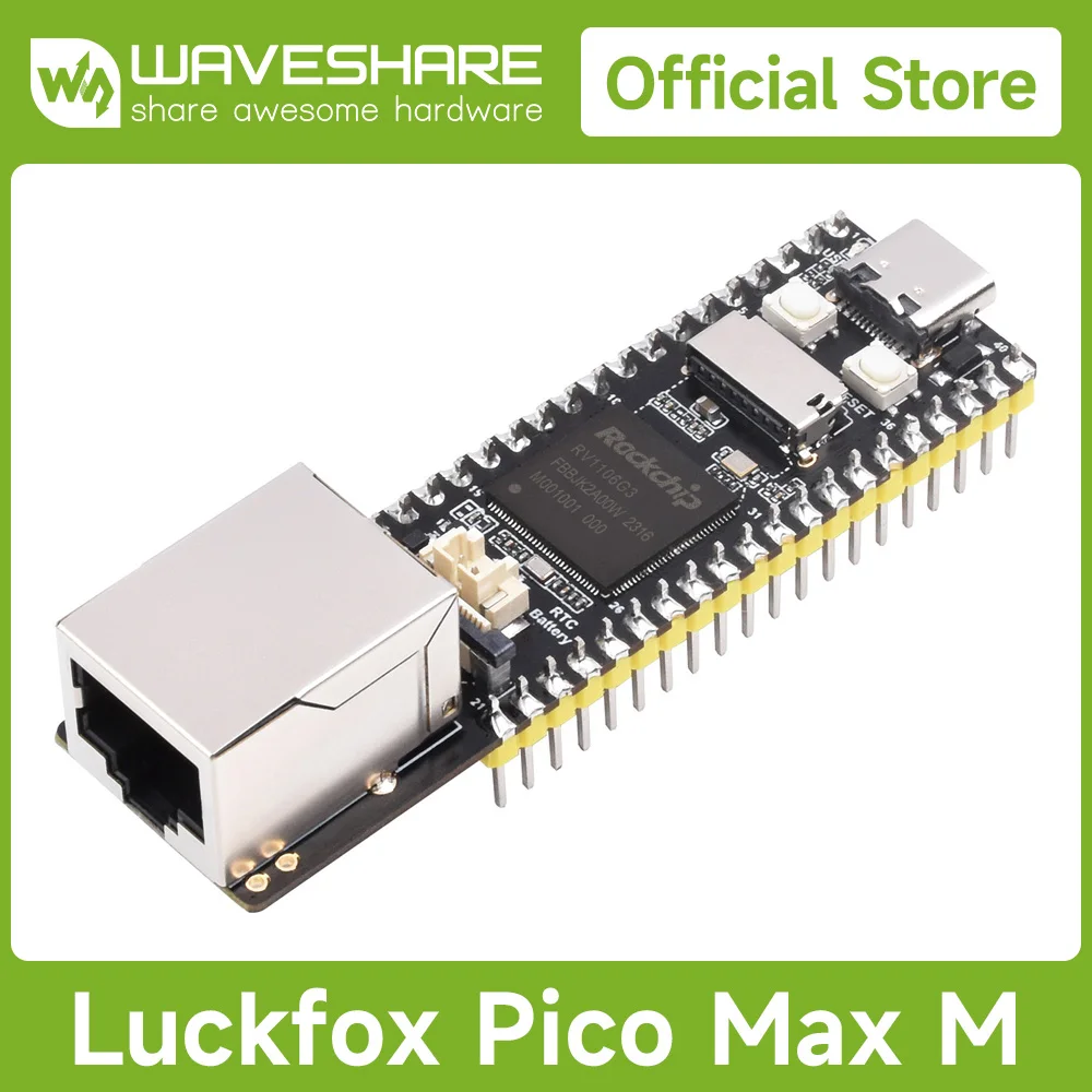 【Authorized Agency】 Luckfox Pico Pro/Max RV1106 Linux Micro Development Board, Integrates ARM Cortex-A7/RISC-V MCU/NPU/ISP