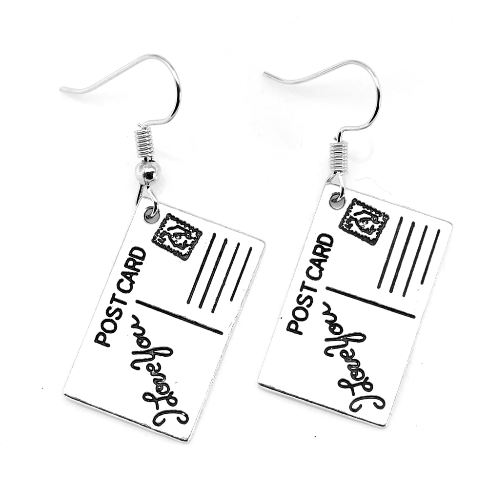 1 Pair 16x26mm Passport Trendy Earrings Gifts For Kids