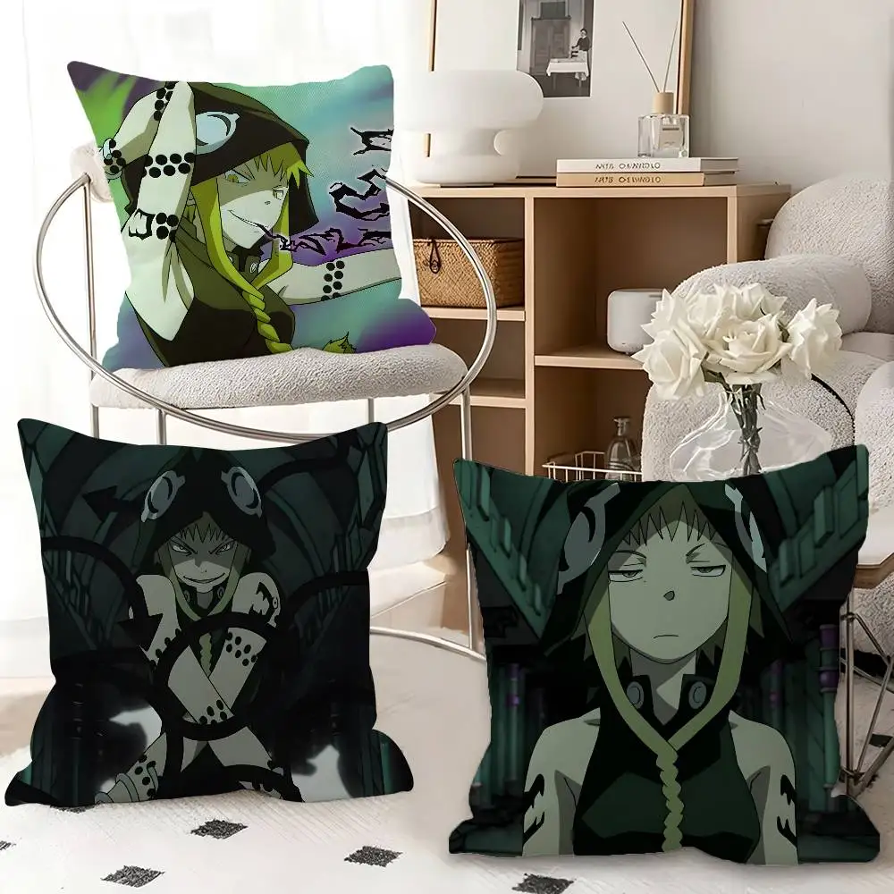 1pc Medusa Gorgon Soul Eater Pillow Case Fashion Square Pillowcase Bedroom Sofa Room Ins Decoration Leisure