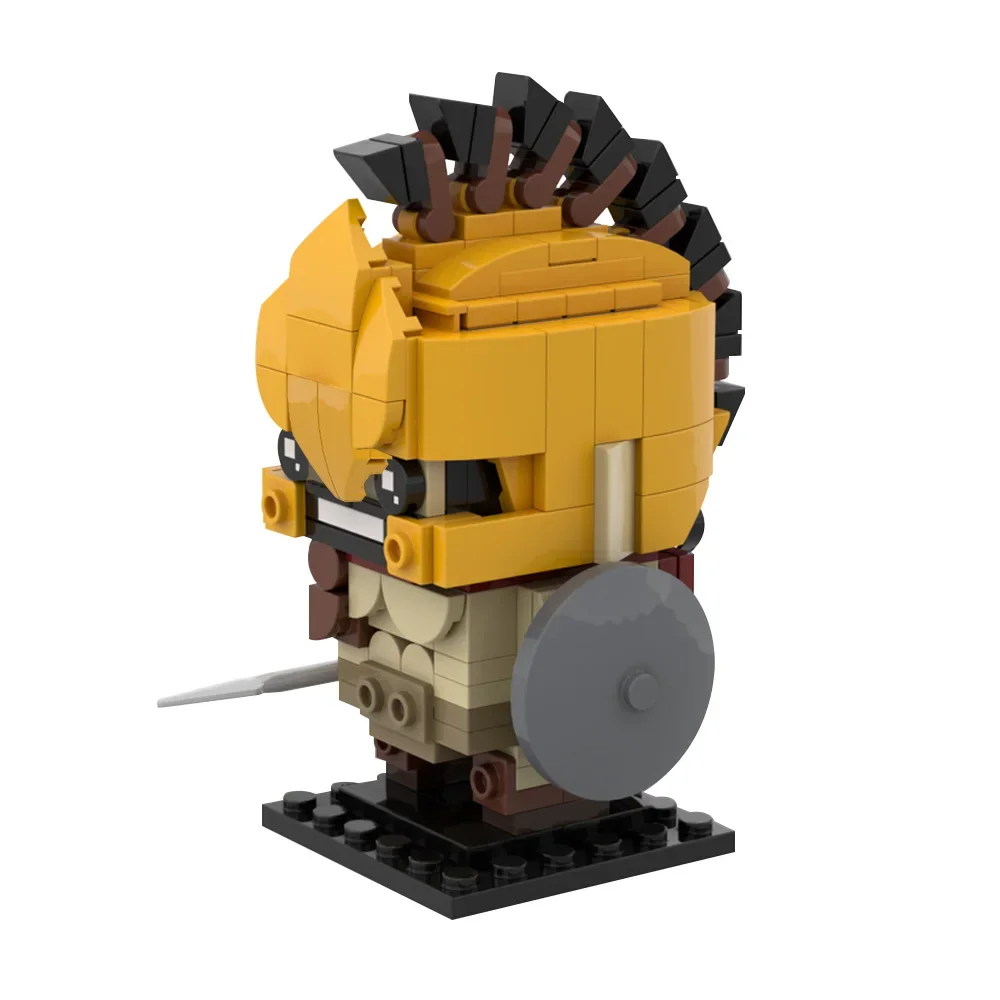 MOC 映画 Brickheadzs ビルディングブロックモデル Leonidaseds 300 ギリシャの戦士キャラクターレンガ組み立ておもちゃ子供のためのギフト