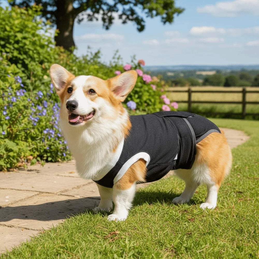 Adjustable Dog Sterilization Suit Anti-Licking Breathable Pet Physiological Pants Comfortable Sleeveless Postoperative Bodysuit