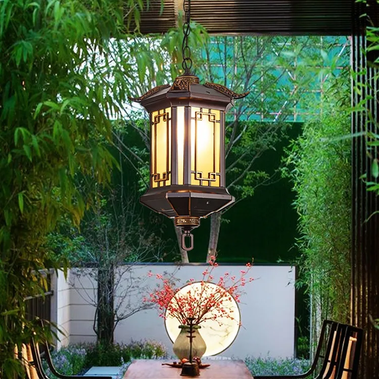 

Chinese style, outdoor, chandelier, waterproof, courtyard, retro