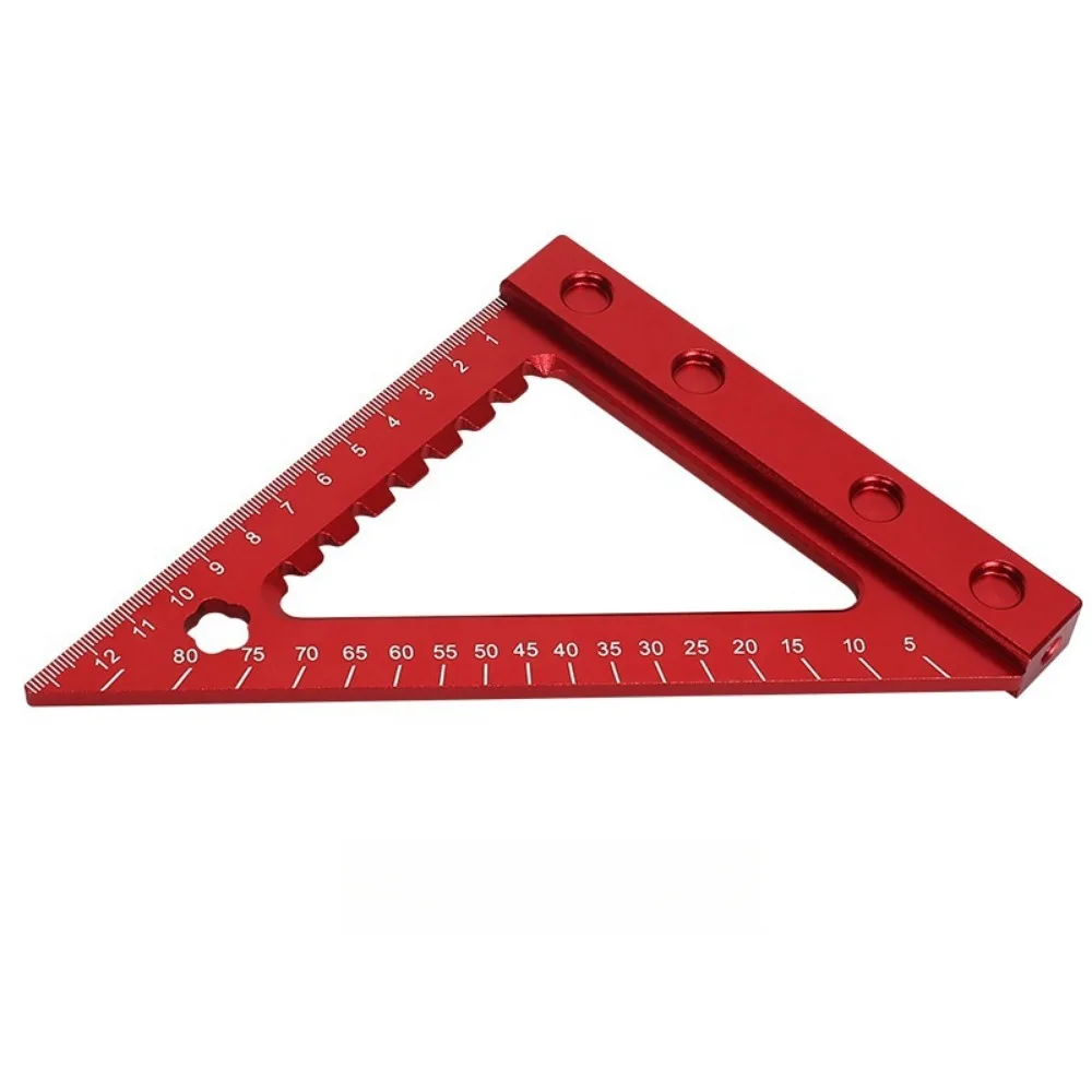 Precision Triangle Angle Protractor Layout Measurement Ruler, 45/90 Degree Right Angle Carpentry Squares Scriber