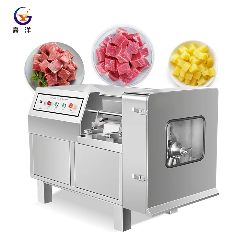 

Commercial Frozen Chicken Cube Cutter Machine New Condition Big Meat Dice Cutting and Boneless Chicken Dicing Equipment