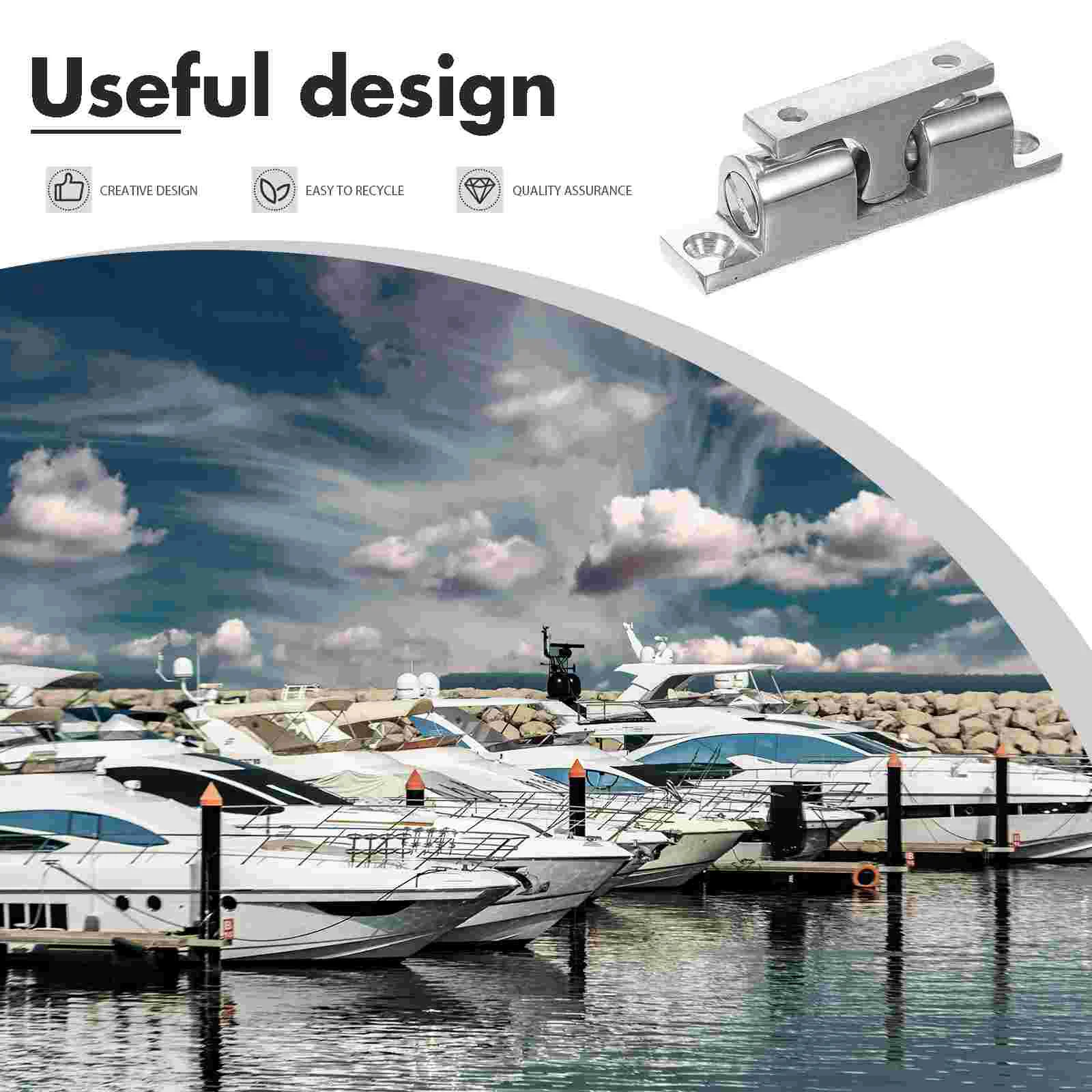 Stainless Steel Marine Door Stopper for Boat Yacht Smooth Protective Holder Sturdy Windproof Non Deform Easy Install No