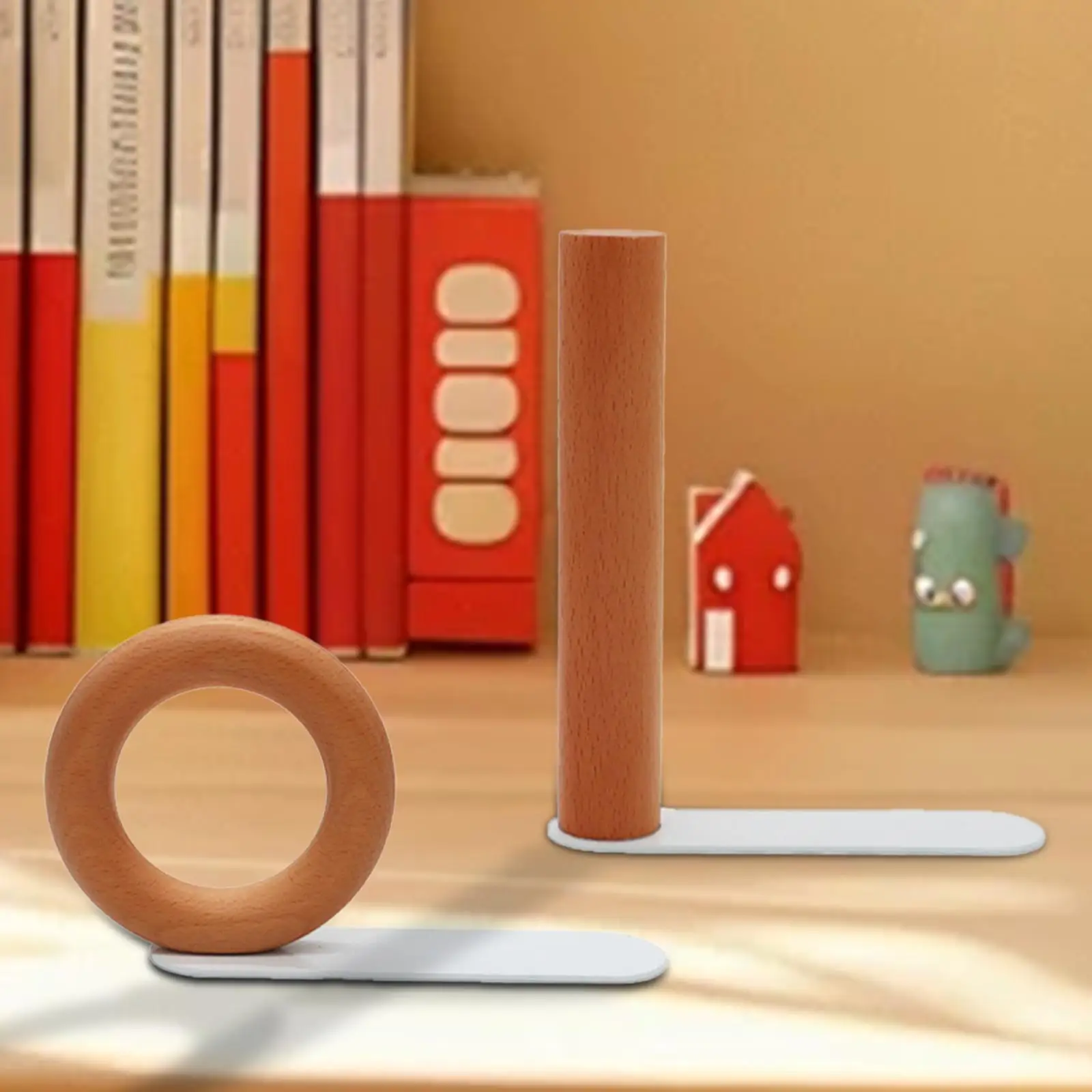 

Деревянный конец книги, украшение для поддержки книг, противоскользящая декоративная подставка для книг, настольное украшение для полок, школьные офисные папки для книг