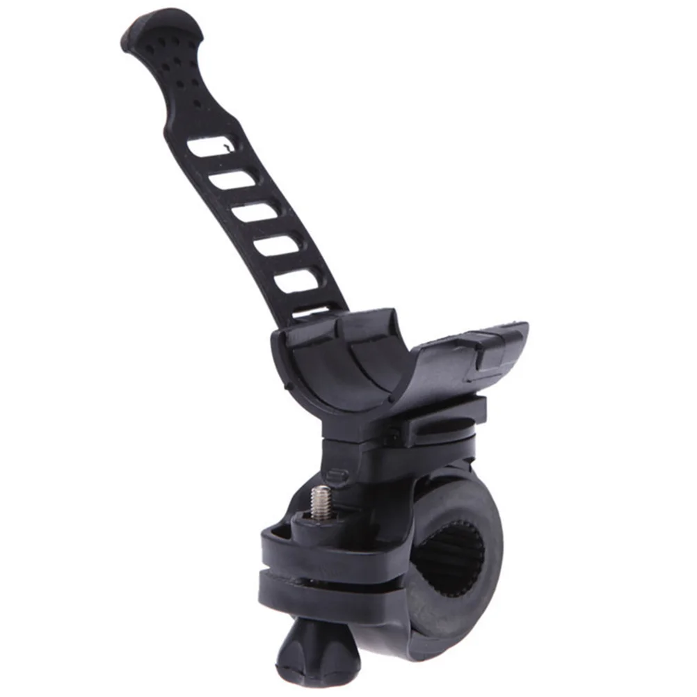 360 Degree Rotatable Adjustable Rubber Bike Lamp Holder Stand Detachable Bike Flashlight Mount Clamp Lamp Holder