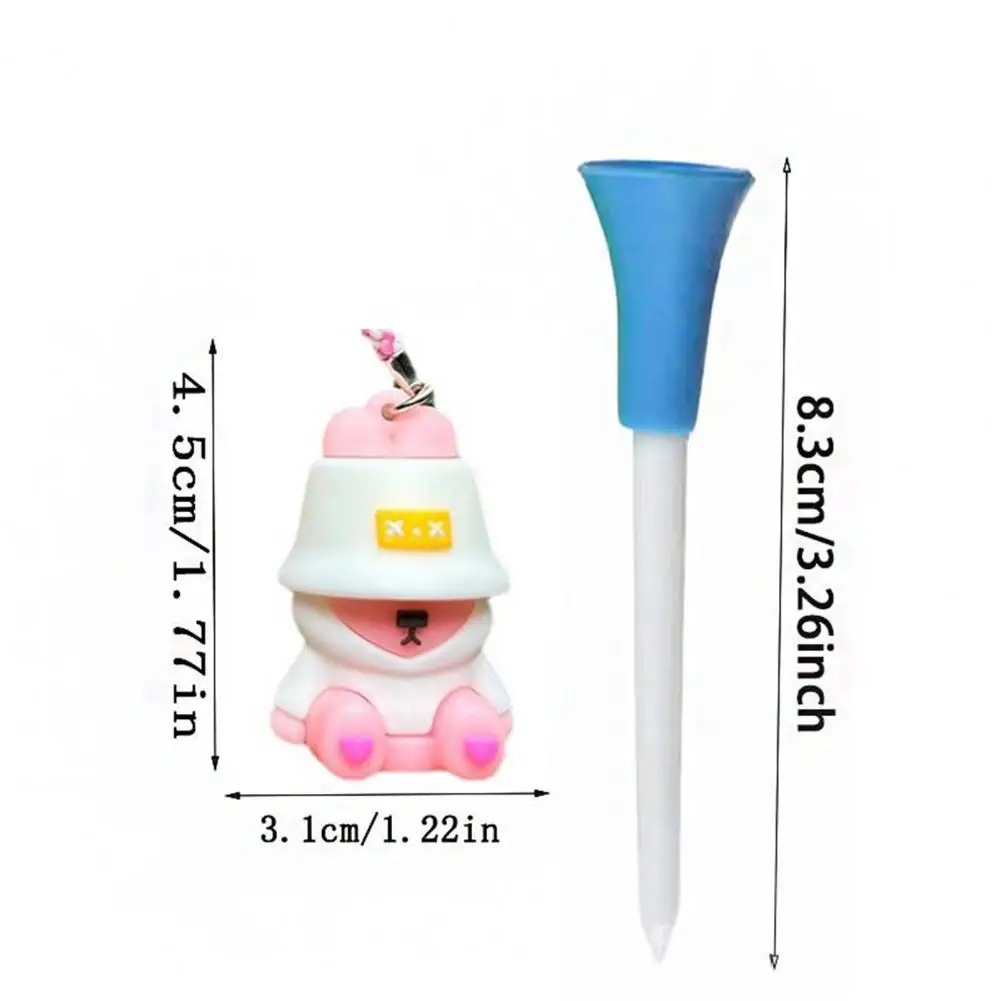 

Anti Lost Golf Tee Hanger With Tee Cartoon Plastic Donut Golf Tee Ring With Strap Loss Prevention Holder For Men Women Golfers