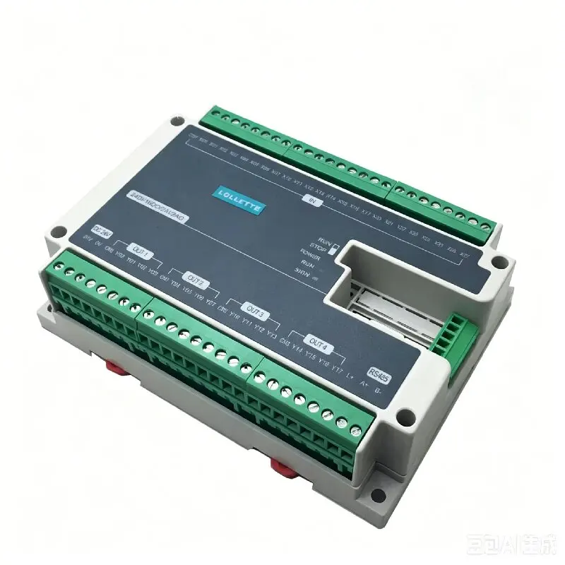 FX3U FX1N FX2N PLC 40MT 40MR 24DI 16DO 2AD 2DA Analog RS485 Modbus 4/6 Axis High Speed Pulse 100KHz 64000 Steps
