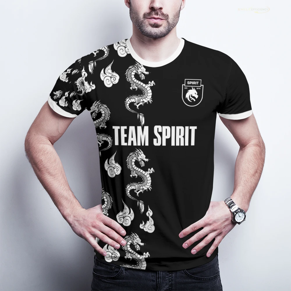 E-sports Team Team Spirit Training Uniform CS2 DOTA2 Summer Quick-drying Sweatshirt Cosplay Harajuku Sports Tops Men\'s T Shirts