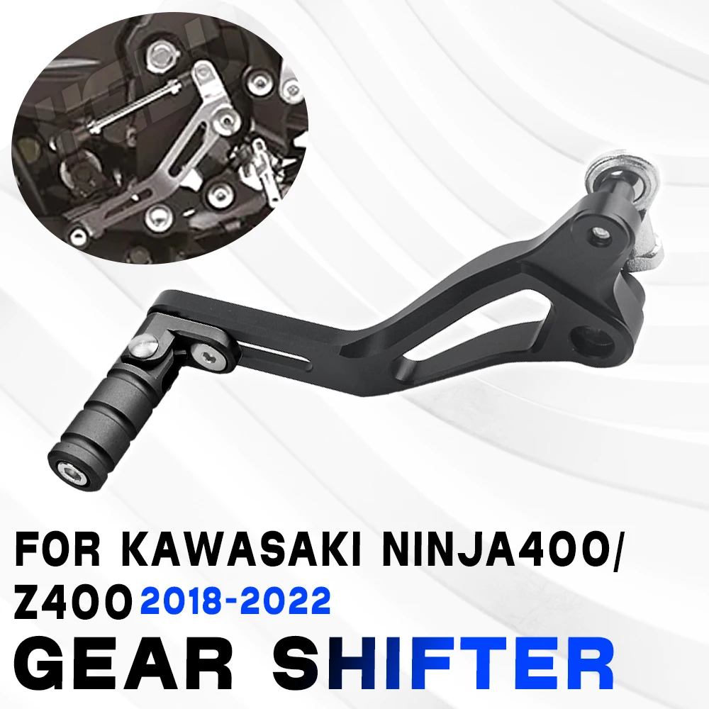رافعة تروس الدراجة النارية لـ KAWASAKI Ninja400 Z400 2018 2019 2020 2021 2022 رافعة قابض قابلة للتعديل رافعة تحول قضيب شيفتر سريع
