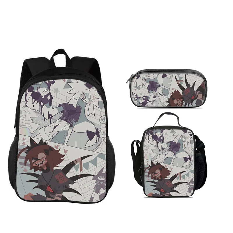 Fundamental 3pcs Set Backpack Pen Bag ice Bag Durable Trendy Versatile School Boy and Girl Birthday Best Gift