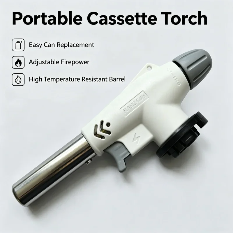 Hot Sale Electronic Ignition Flame Gun Adjustable Firepower High Temp Durable Easy Use Torch for Kitchen Baking Camping Welding