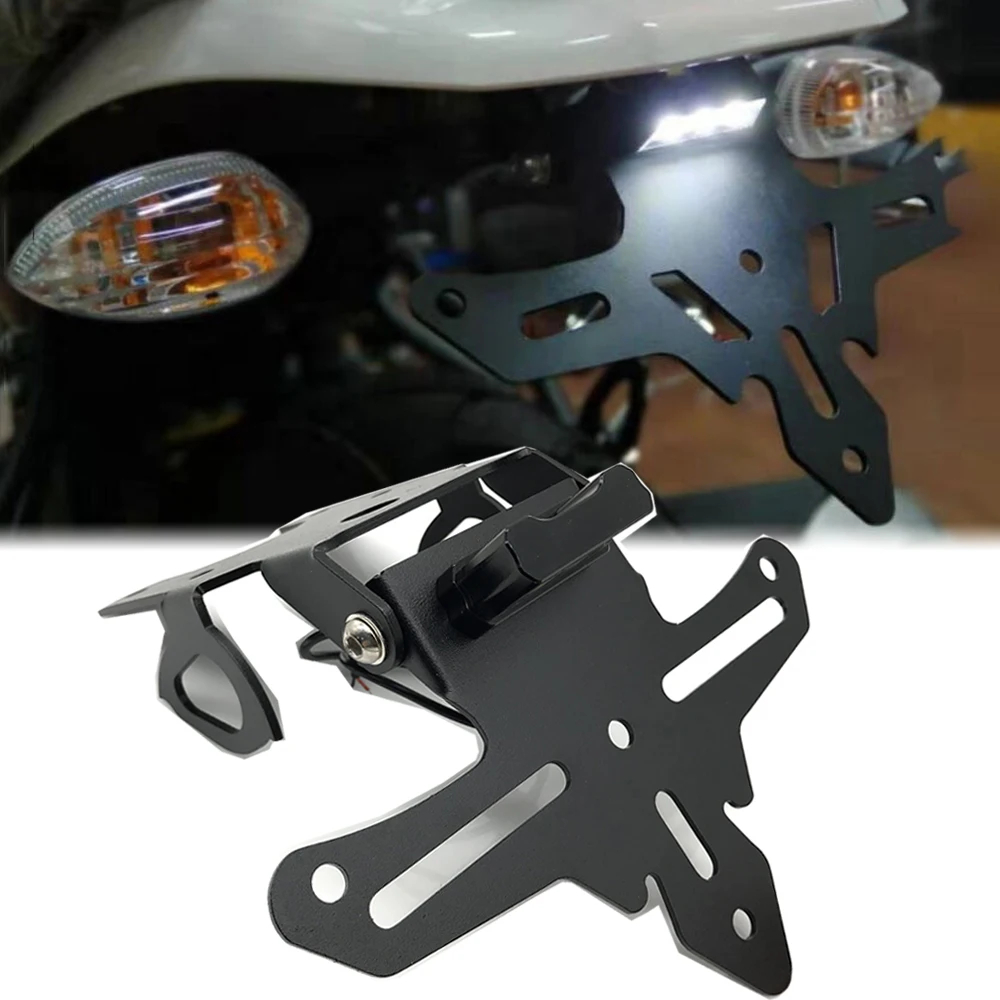 XSR125 License Plate Holder For Yamaha XSR 125 155 2019-2024 2025 XSR155 Accessories Moto Fender Eliminator Tail Tidy LED Light