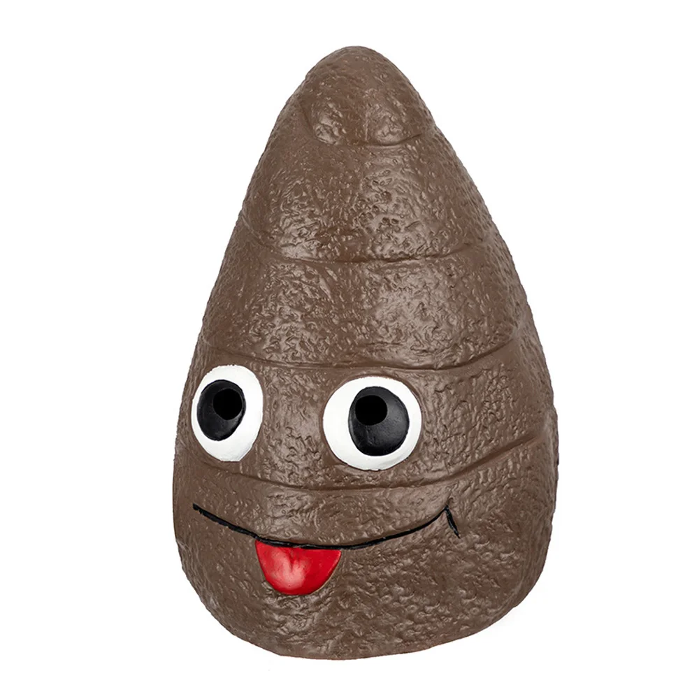 Funny Poop Mask Cosplay Cartoon Latex Helmet Masks Halloween Bar Carnival Dress Up Party Costume Props