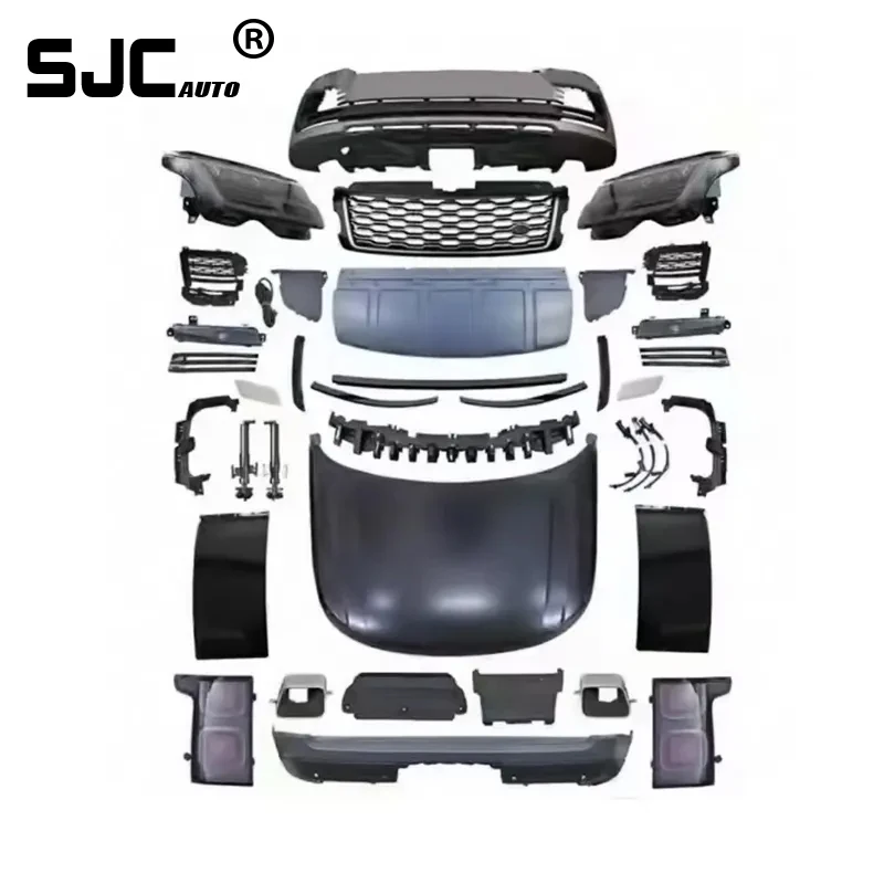 

SJC Body kit Hot Selling for Range Rover Vogue 13-17 upgrade to 2018 OE kit Accessories facelift grille headlight tail lamp