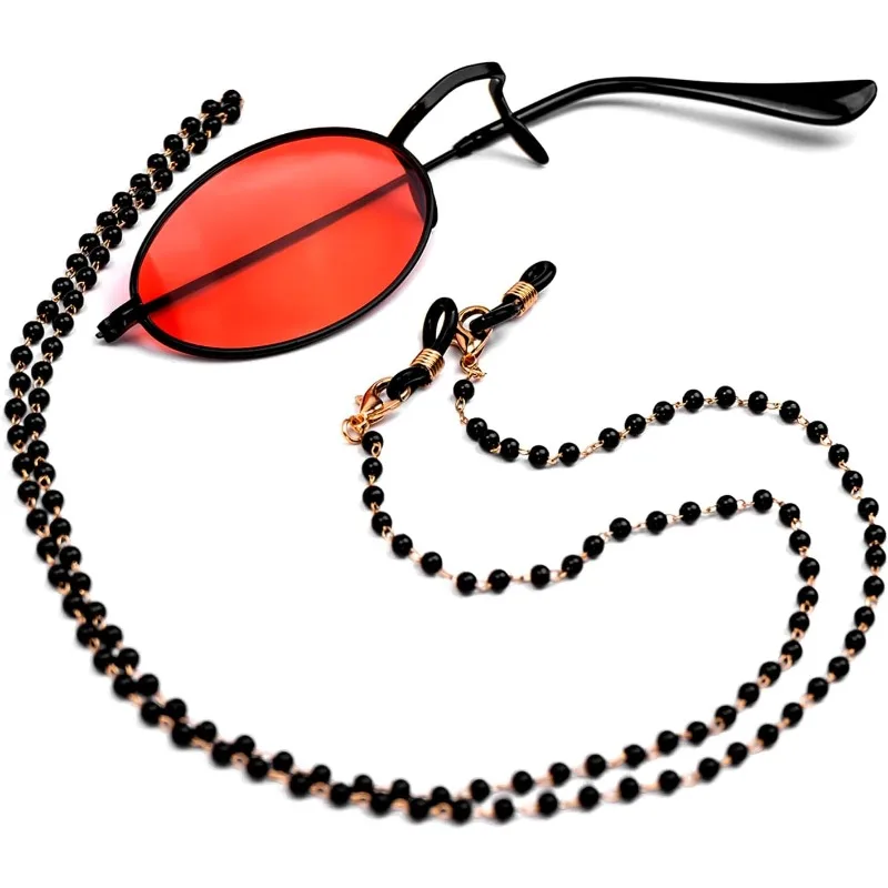 2/3 pçs personagem adulto óculos monoculares vermelhos e correntes de óculos alastor chifres clipe adereços ao ar livre trajes acessórios de halloween