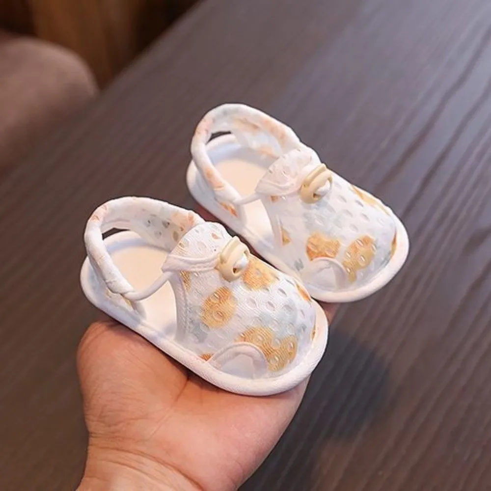 Lässige, atmungsaktive Babyschuhe, weiche Sohle, Mesh-Kleinkindschuhe, flexible Passform, leichte rutschfeste Säuglingssandalen für Babys von 6–12 Monaten