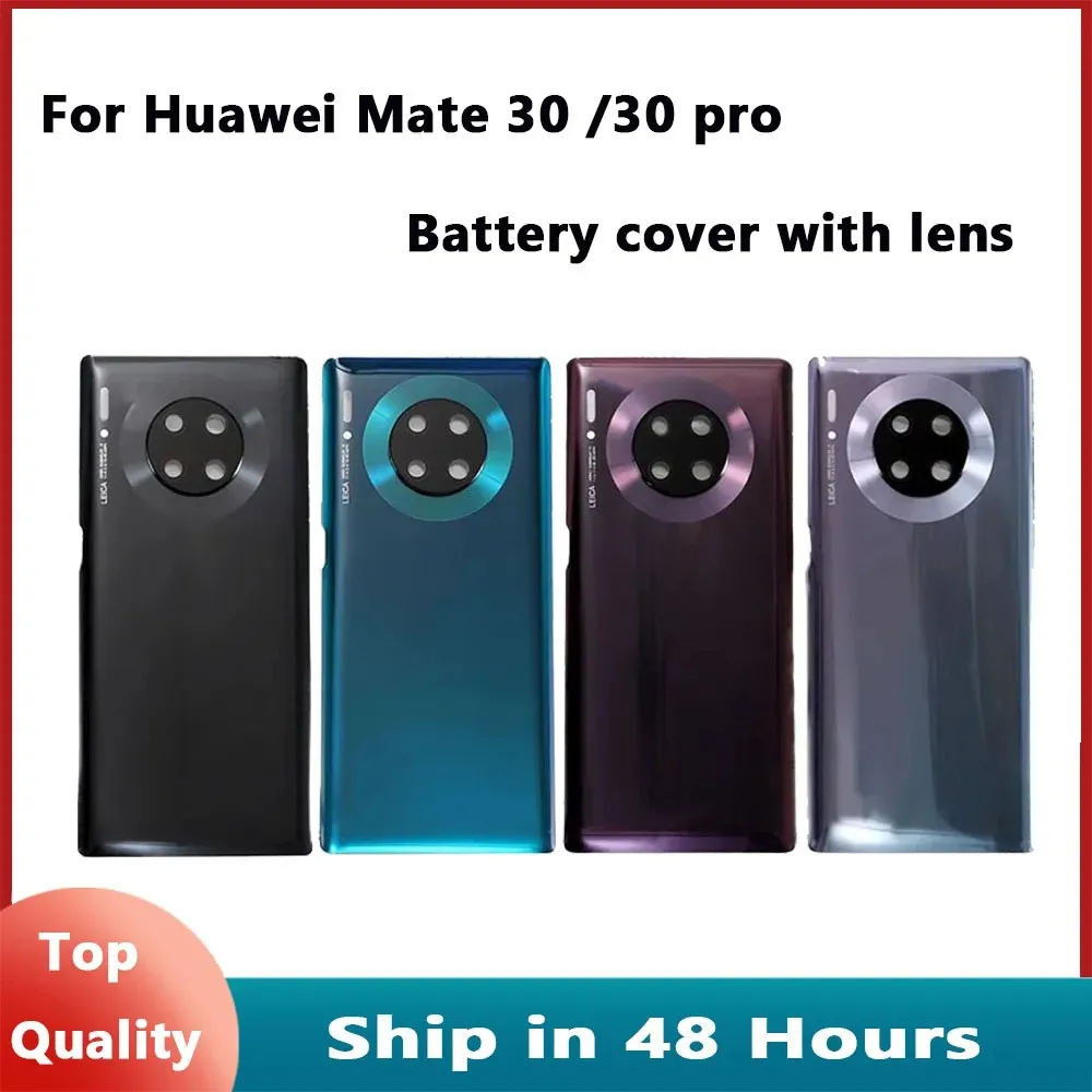 

Original For Huawei Mate 30 Battery Back Cover 3D Glass Panel Mate30 Pro Rear Door Battery Replace Part Adhesive+Camera Lens